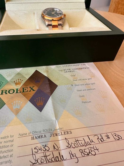 Rolex Oyster Perpetual Datejust bicolor 116203