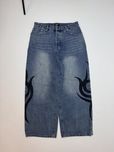 Джинси Balenciaga Distresses Printed Jeans Baggy fit