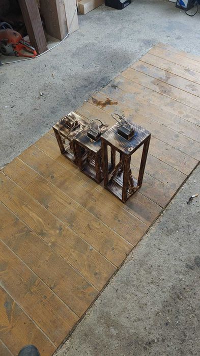 Latarnia drewniana dekoracja