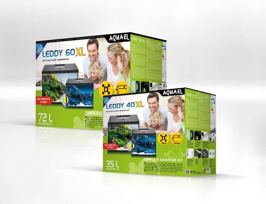 AQUAEL LEDDY SET 60 XL Day&Night Zestaw 72L