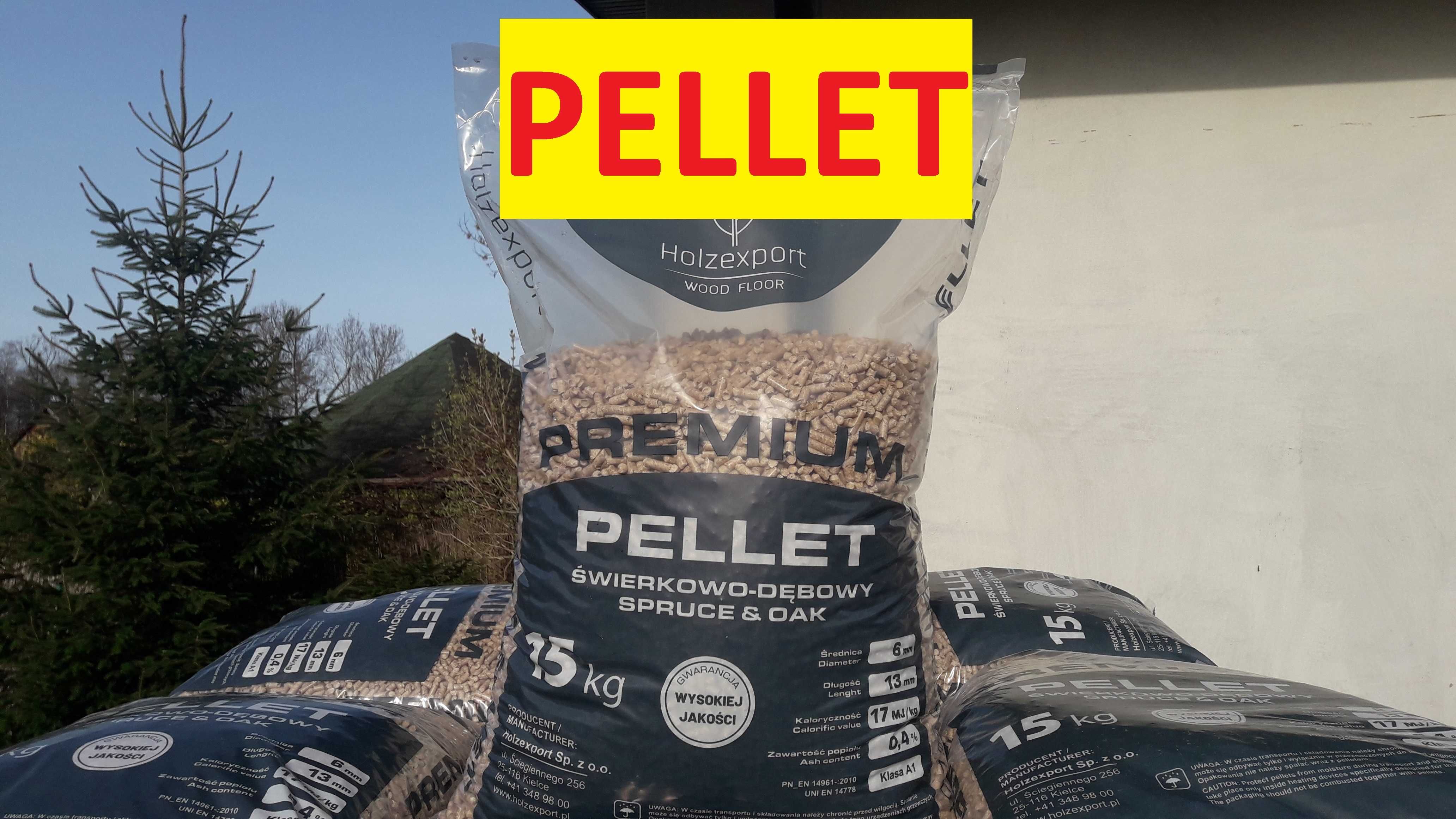 Pellet  DĘBOWY PREMIUM A1 Polski z certyfikatem - transport gratis HDS