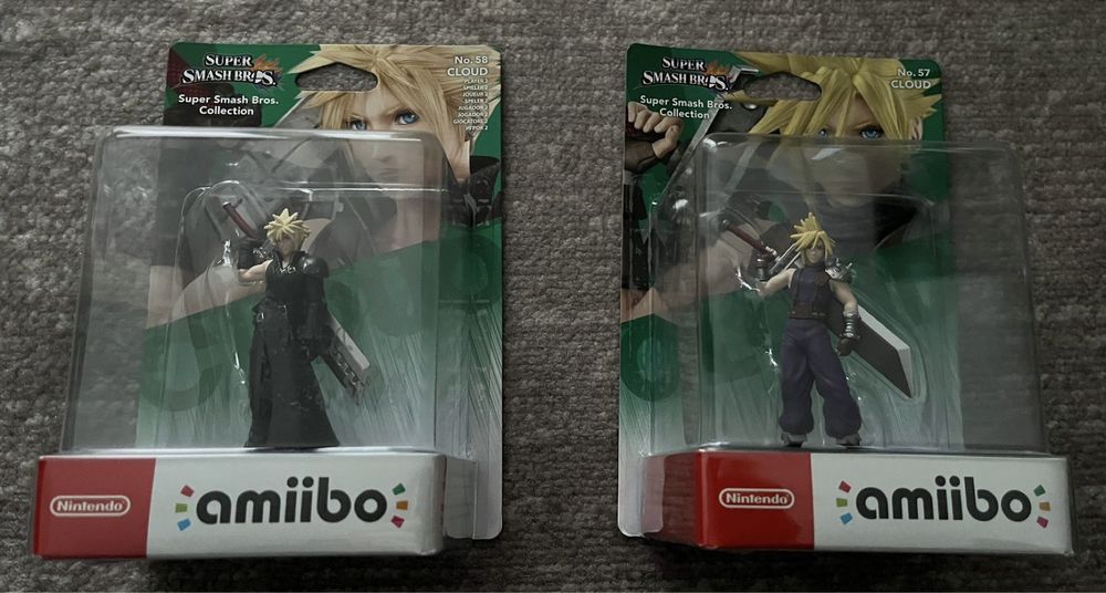 Conjunto de duas figuras amiibo Cloud Strife