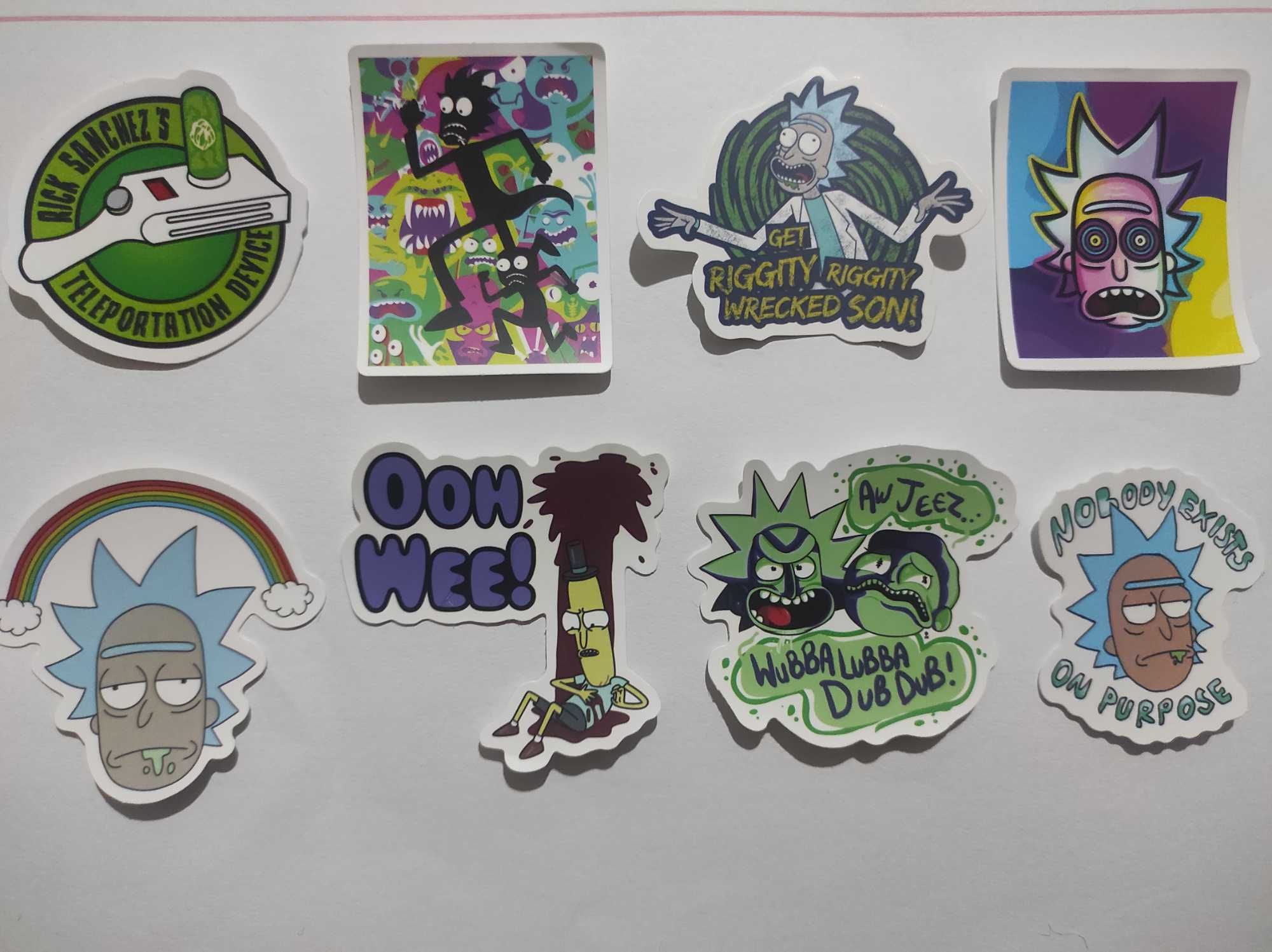 Stickers/Autocolantes com tema de Rick and Morty