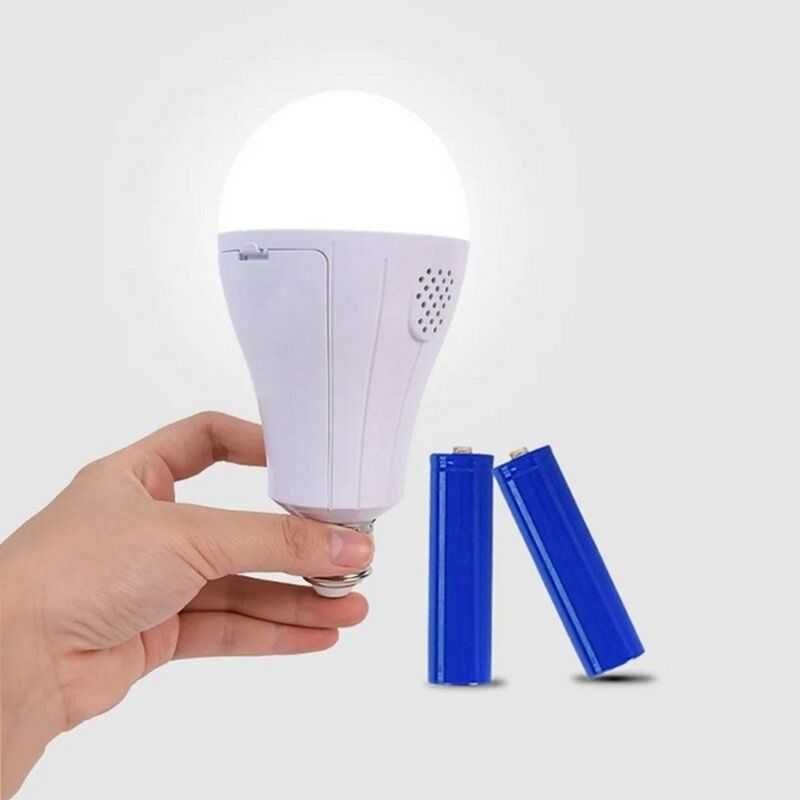 Аварийная автономная лампа с двумя аккумуляторами 18650 Led bulb