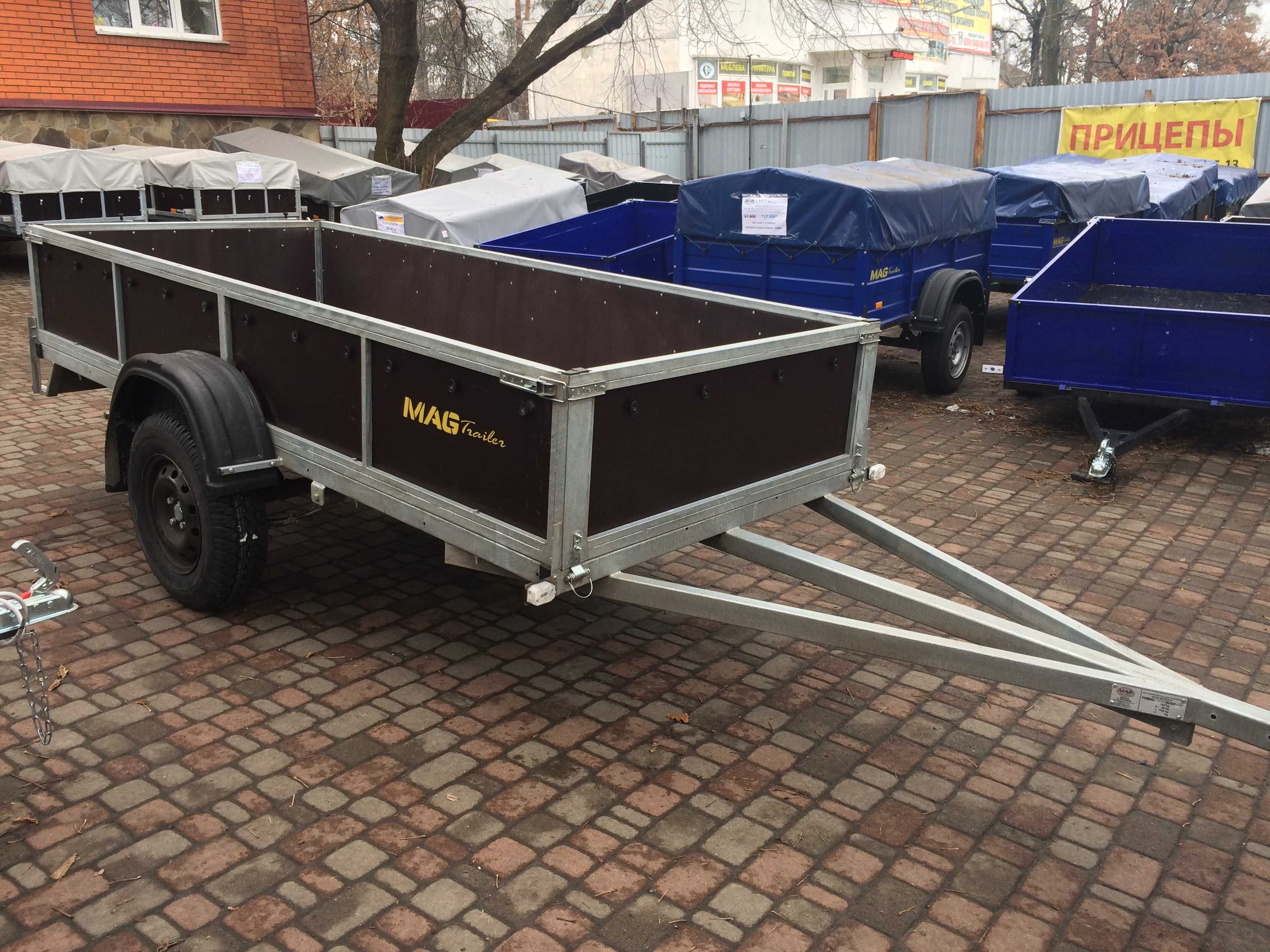 Міцний оцинкований легковий причіп 1.5х3.0
