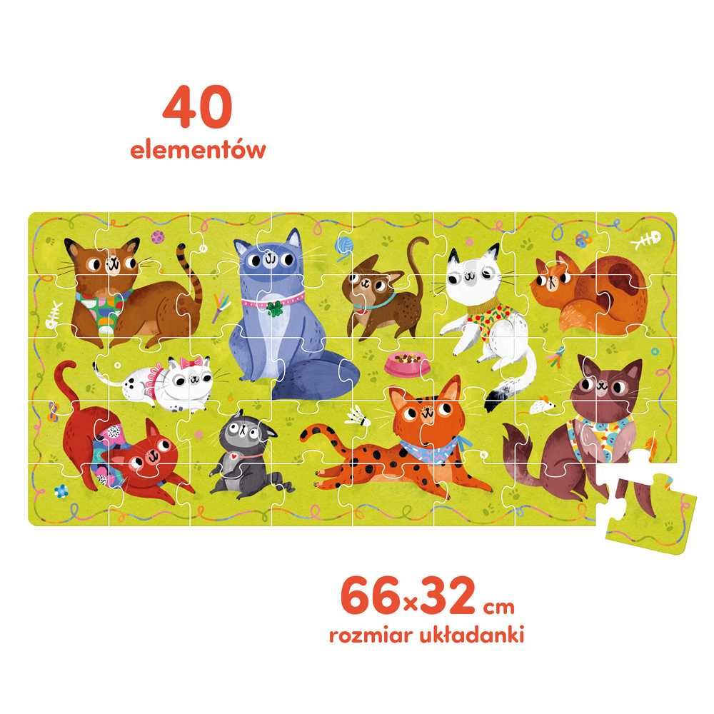 Czuczu puzzle 40el. MIAU KOTKI 3+