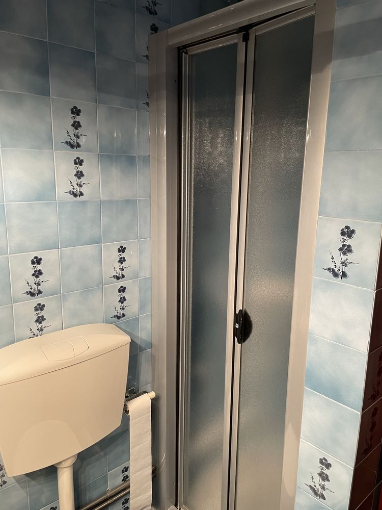Cabine e base de duche quadrada - como novo!