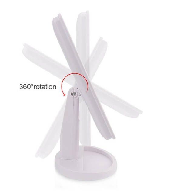 Одинарне дзеркало для макіяжу з підсвічуванням