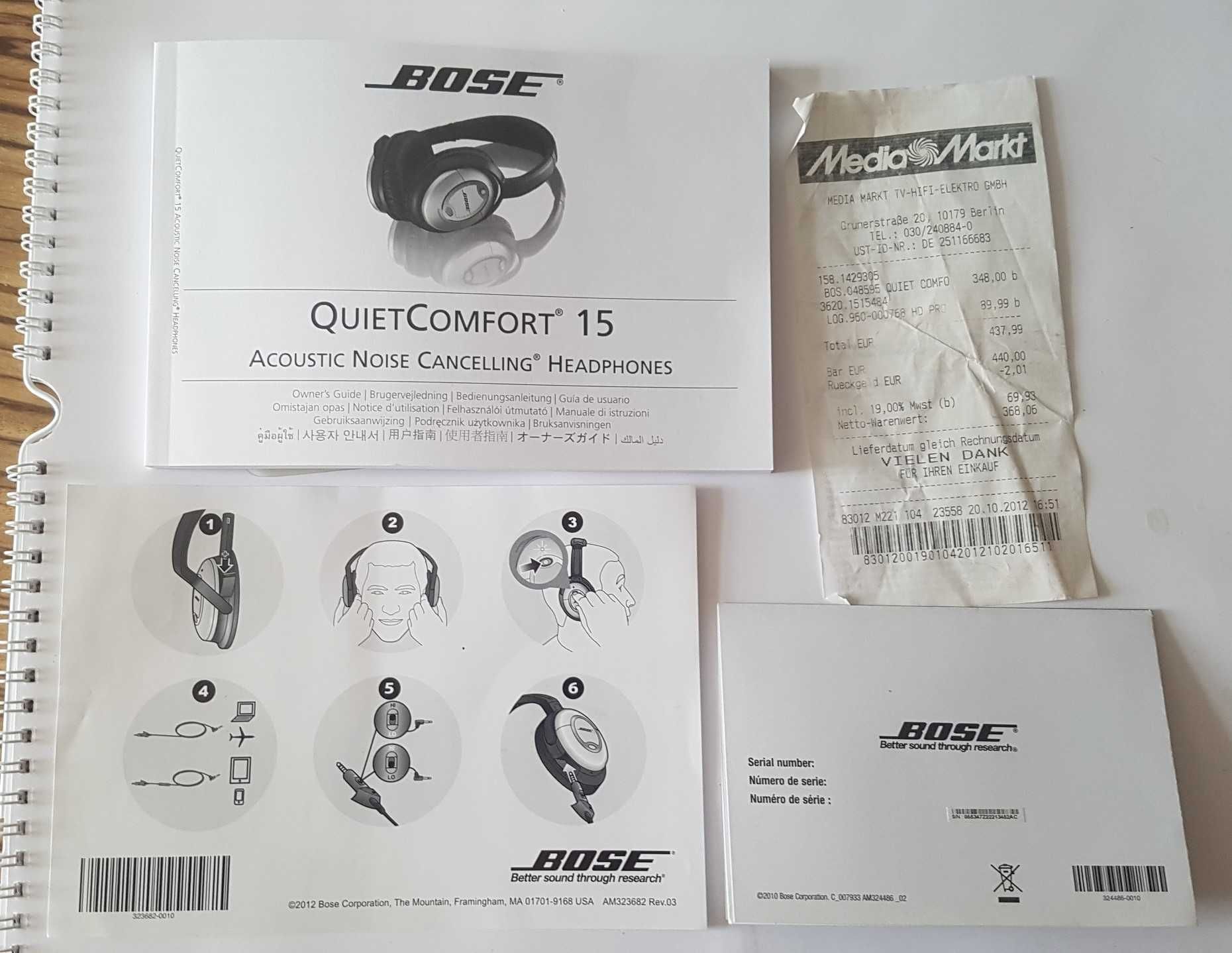 słuchawki Bose QC 15