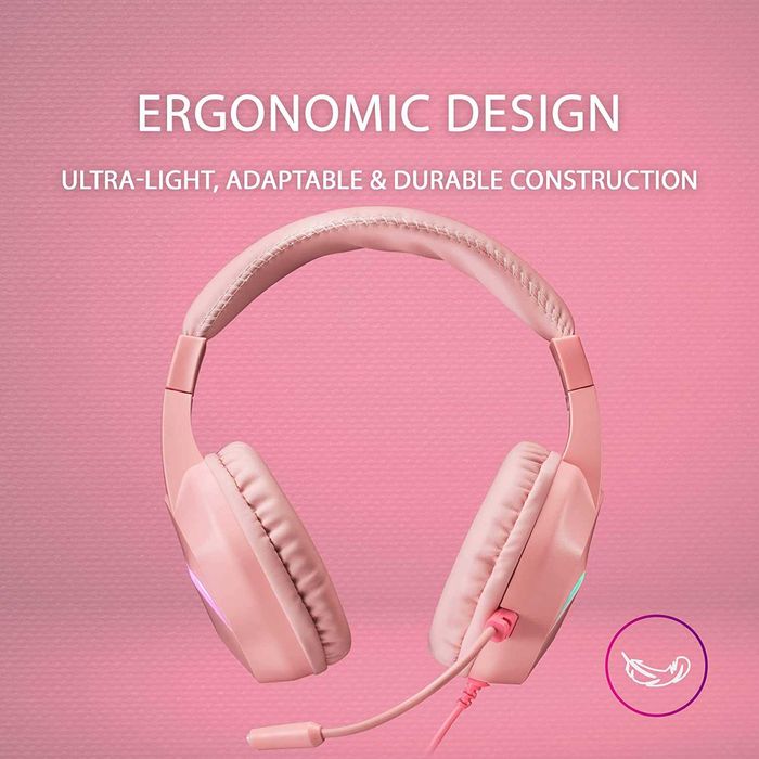 Mars Gaming MH122 słuchawki RGB PS4 PS5 Xbox róż