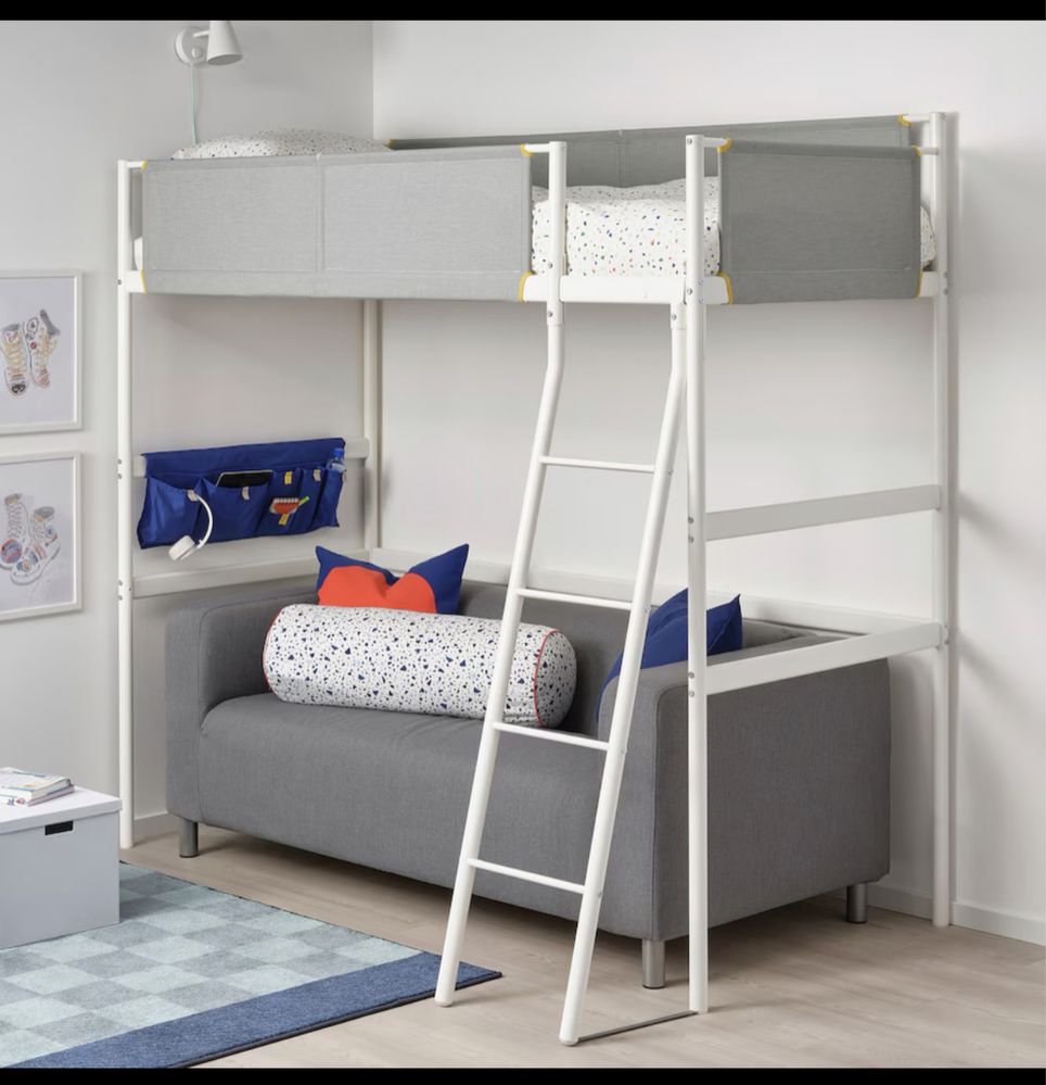 Vendo cama alta Ikea VITVAL como nova