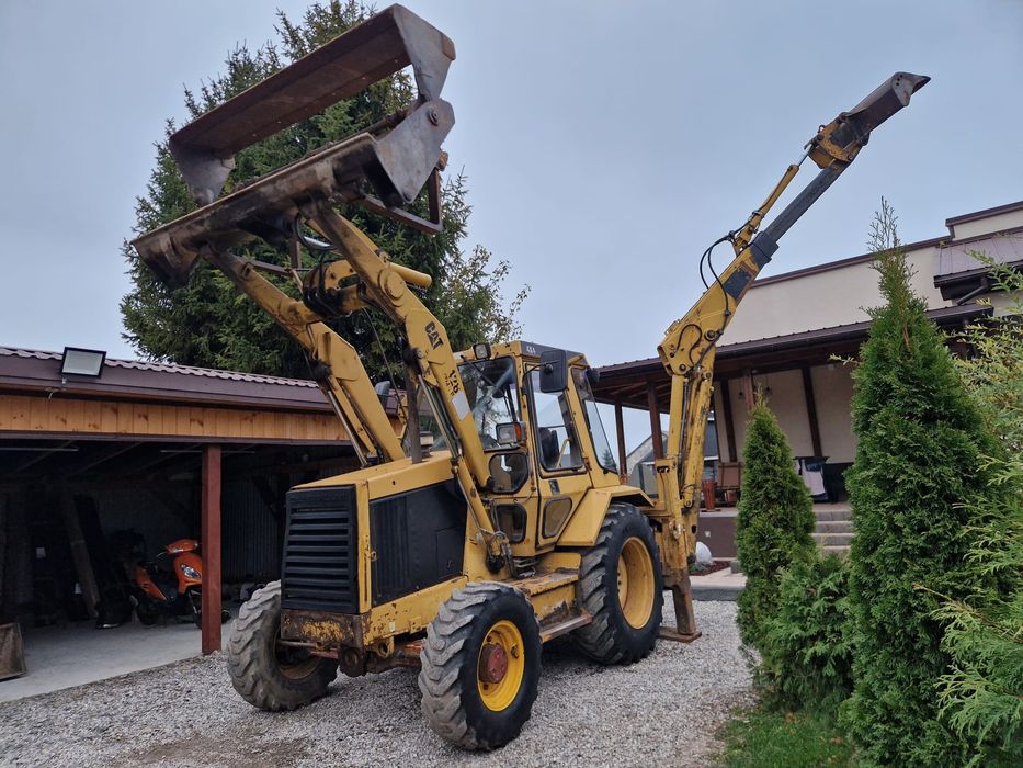 Koparko-Ładowarka CAT 428B Szczęka/Widły/Teleskop/4łyżki