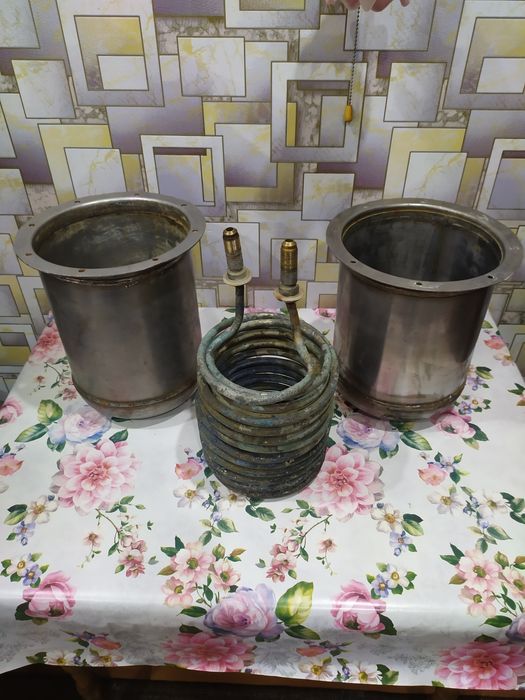 Продам змеевик медный ,бачек нержавейка