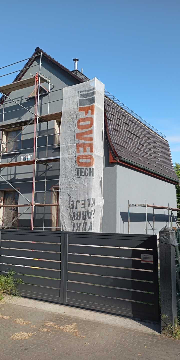 Wykonanie , malowania , oświadczenie  zcyszćene  elewacji