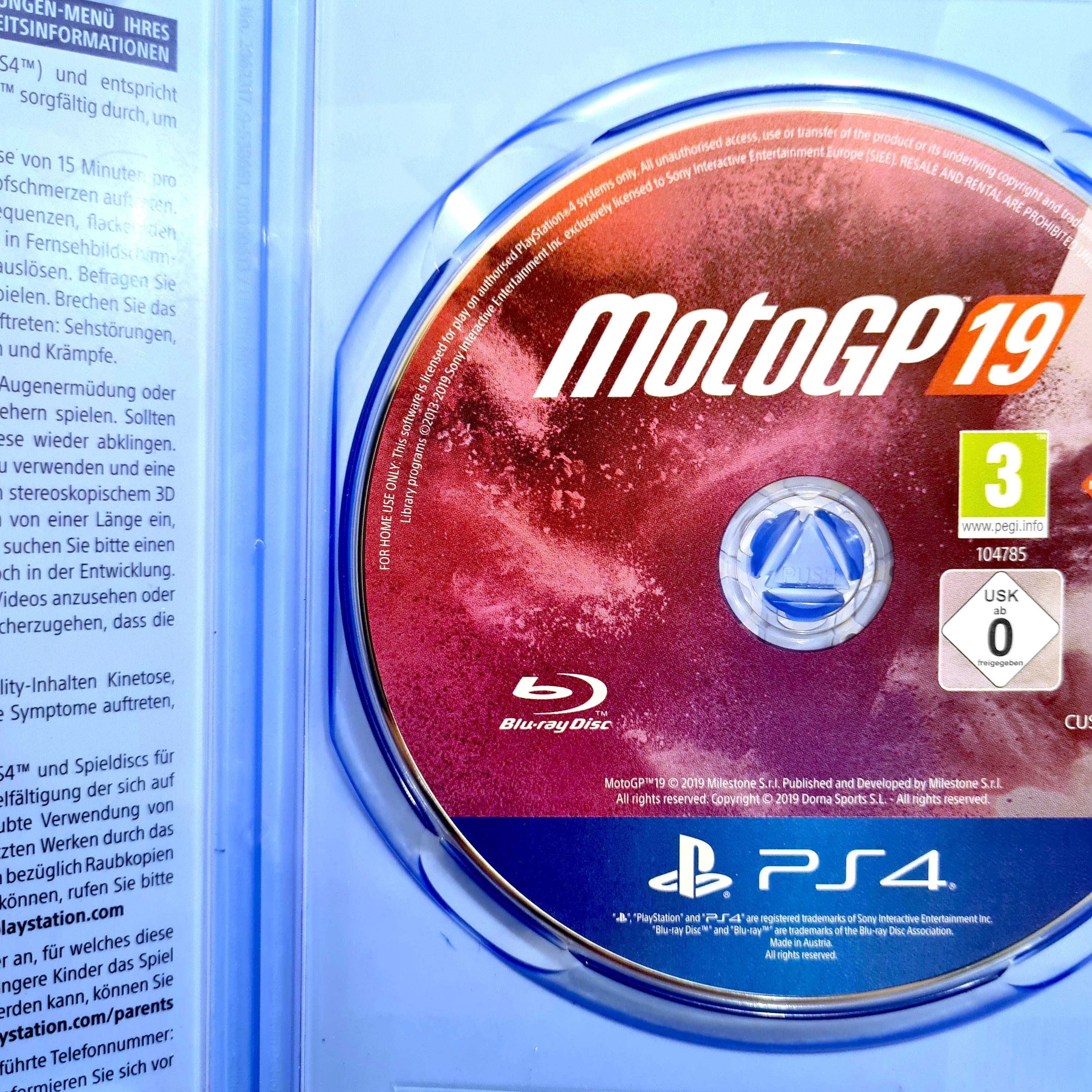 MotoGP 19 Ps4 Wyścigi Motocykle Pudełkowa 2019