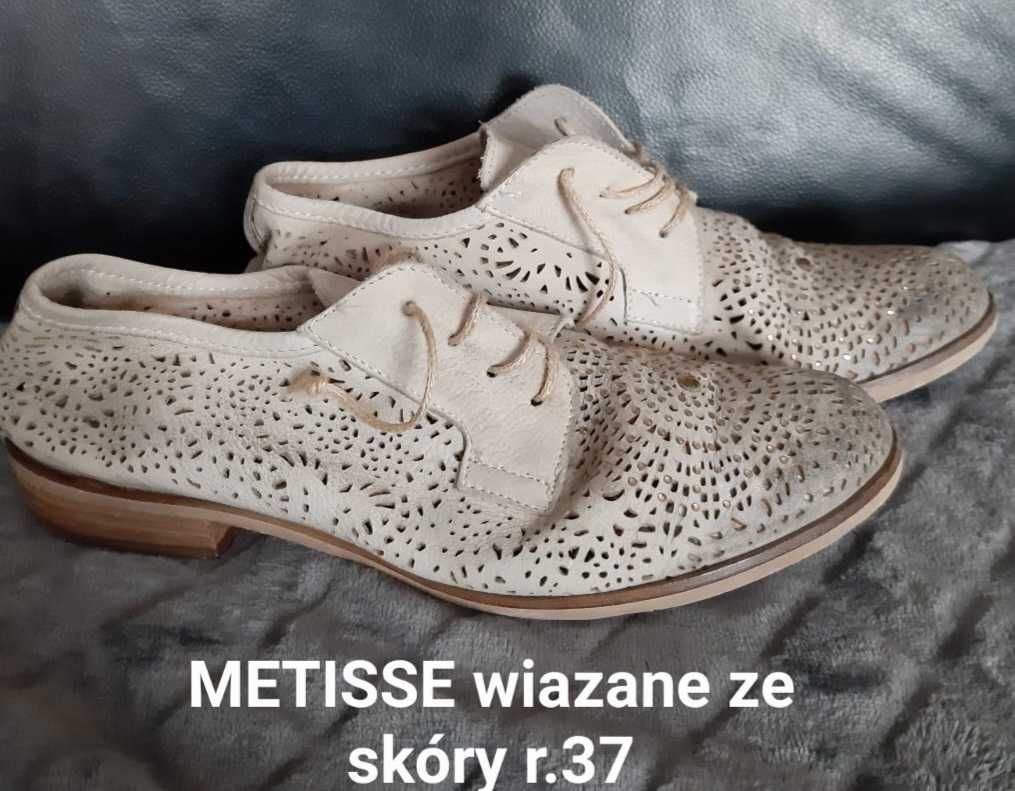 Półbuty ze skóry METISSE