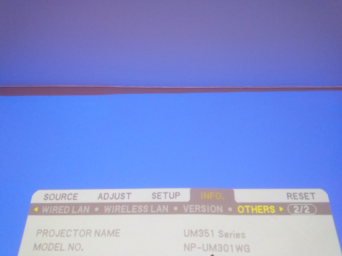 Projektor NEC UM301W HDMI/MHL - nowa lampa