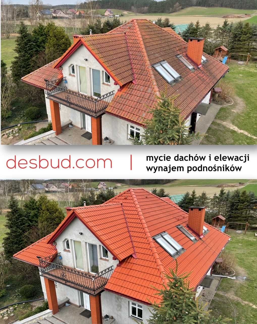 Mycie, dachów i elewacji, Nowy Dwór Gd, Krynica i okolice
