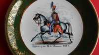 Oficial do 15º Regimento de Hussardos 1841 faiança inglesa