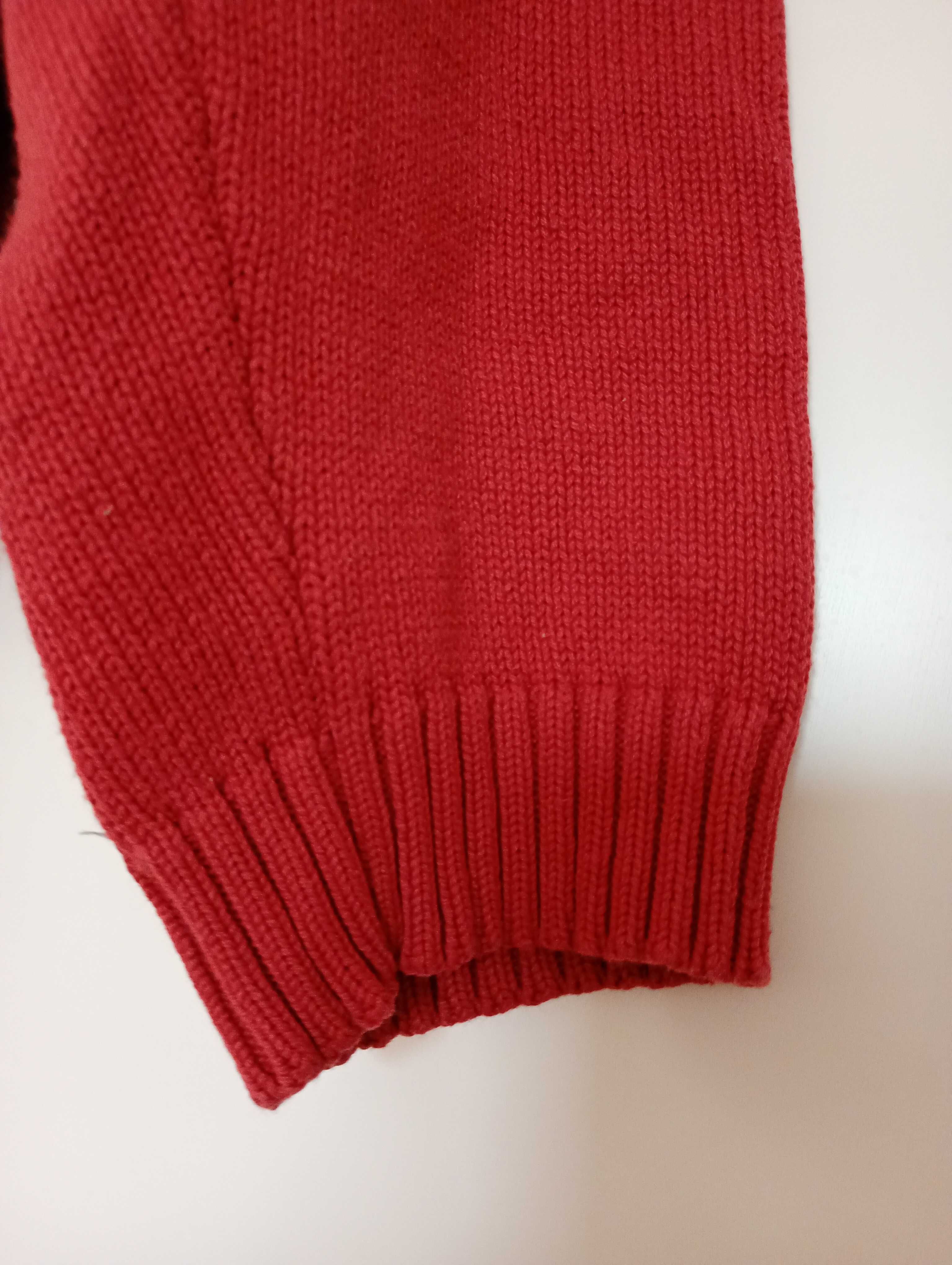 Reserved sweter męski bawełniany, koralowy r. XL/XXL