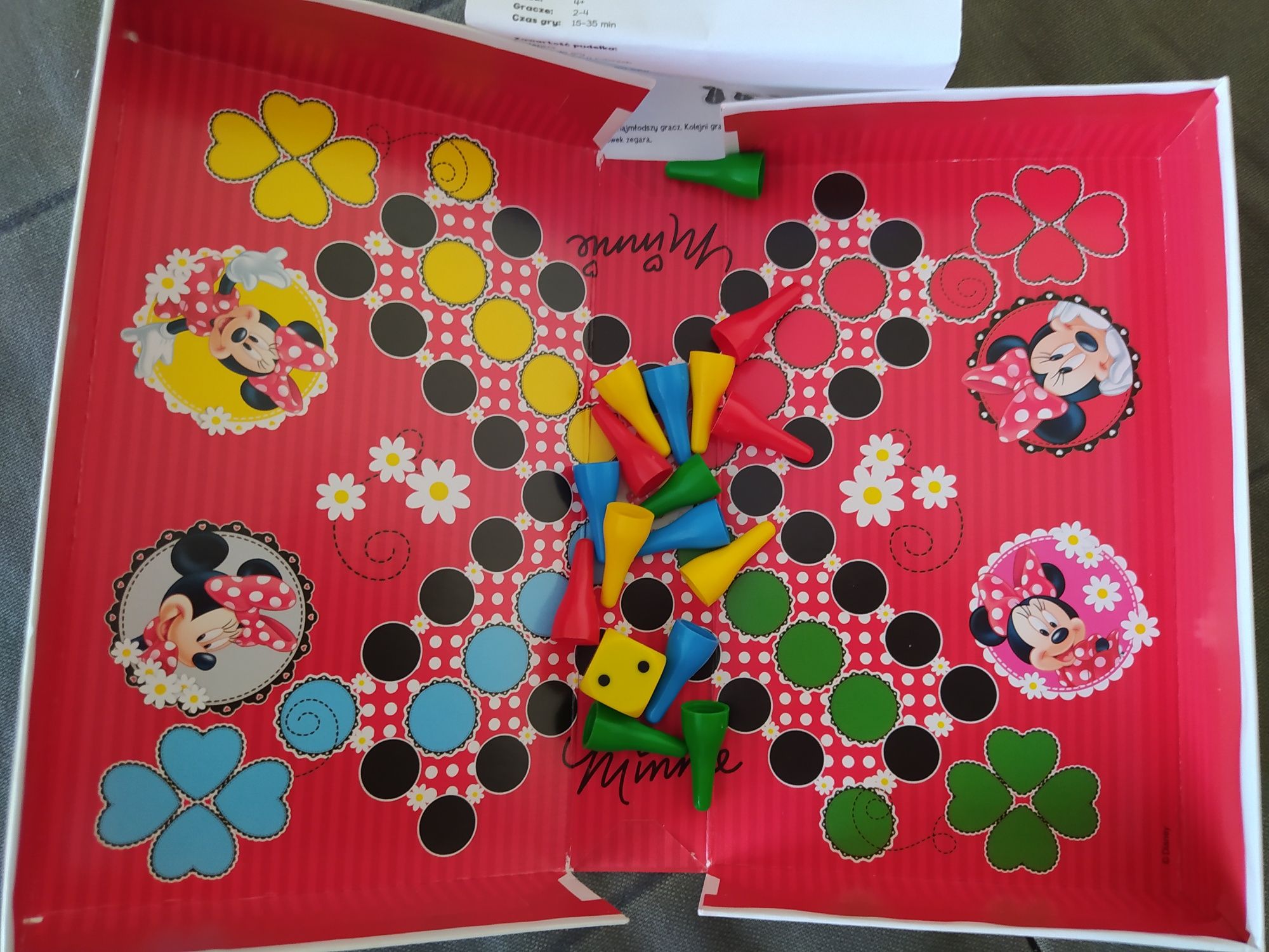 Minnie Mouse gra planszoea Chinczyk