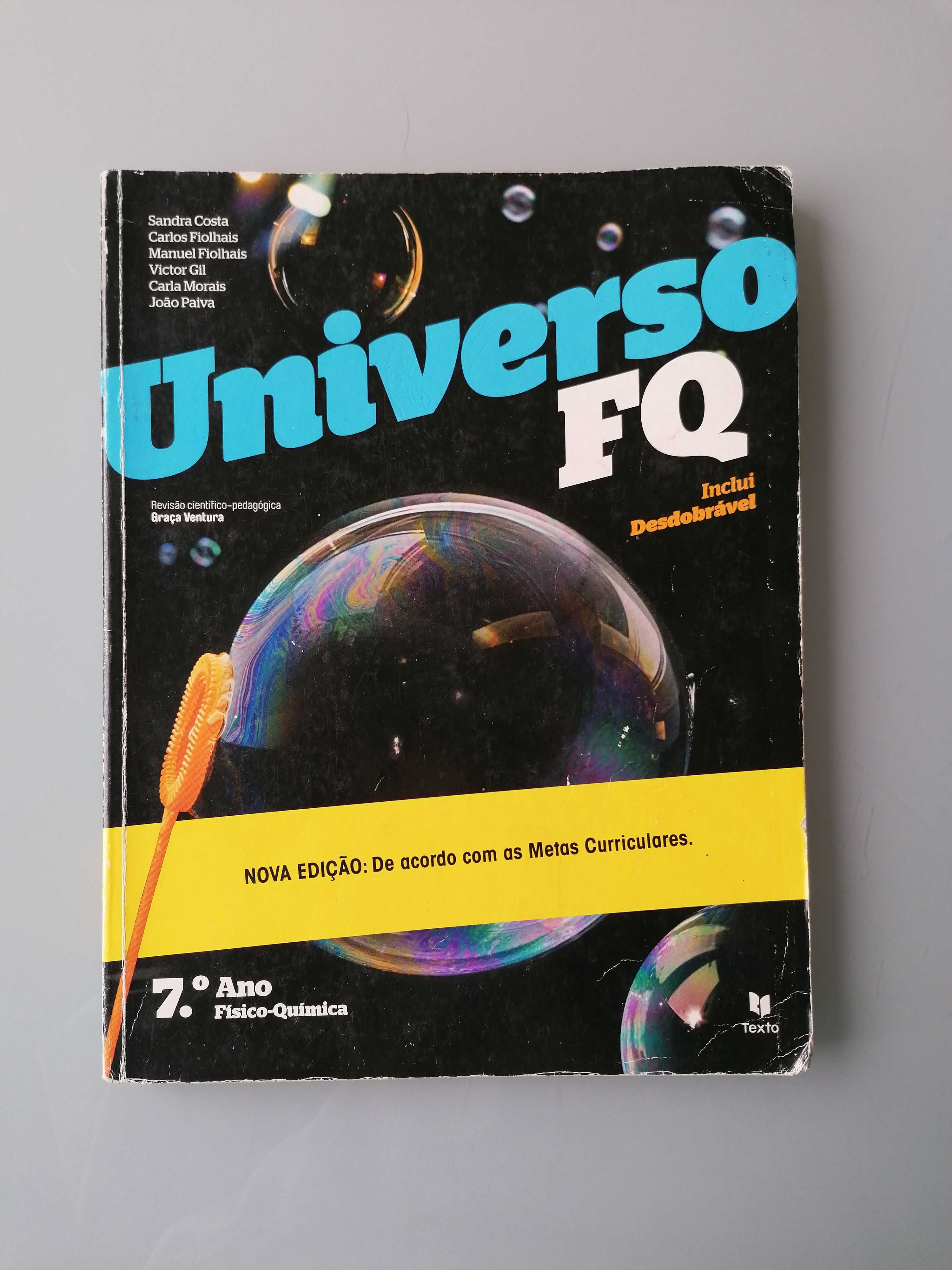 Universo FQ - Físico-Química 7 ºAno - Conjunto Manual e C.A.