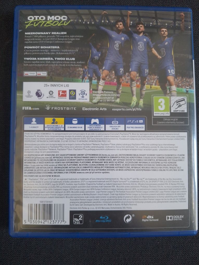 Gra fifa 22 na ps4