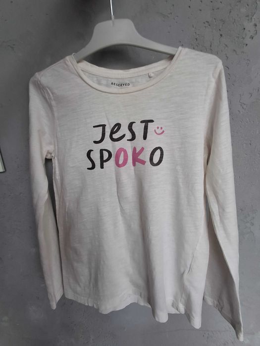Biała koszulka Reserved r. 146