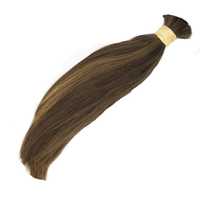 Włosy dziewicze brąz z rekleksami 37-45cm 235g