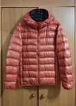 Оригинальный ультралегкий пуховик uniqlo коралловый S/XS