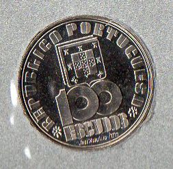 Moeda de 100$ Comemorativa de Fernando Pessoa, de 1985