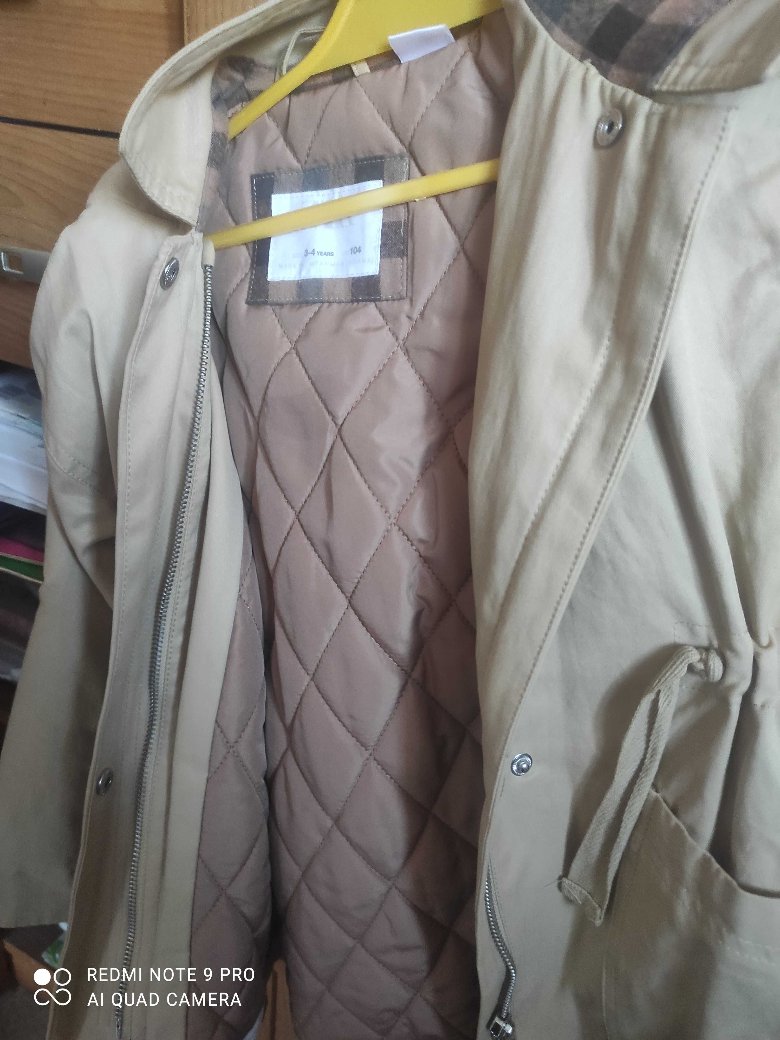 Kurtka płaszcz jesienny Zara 104