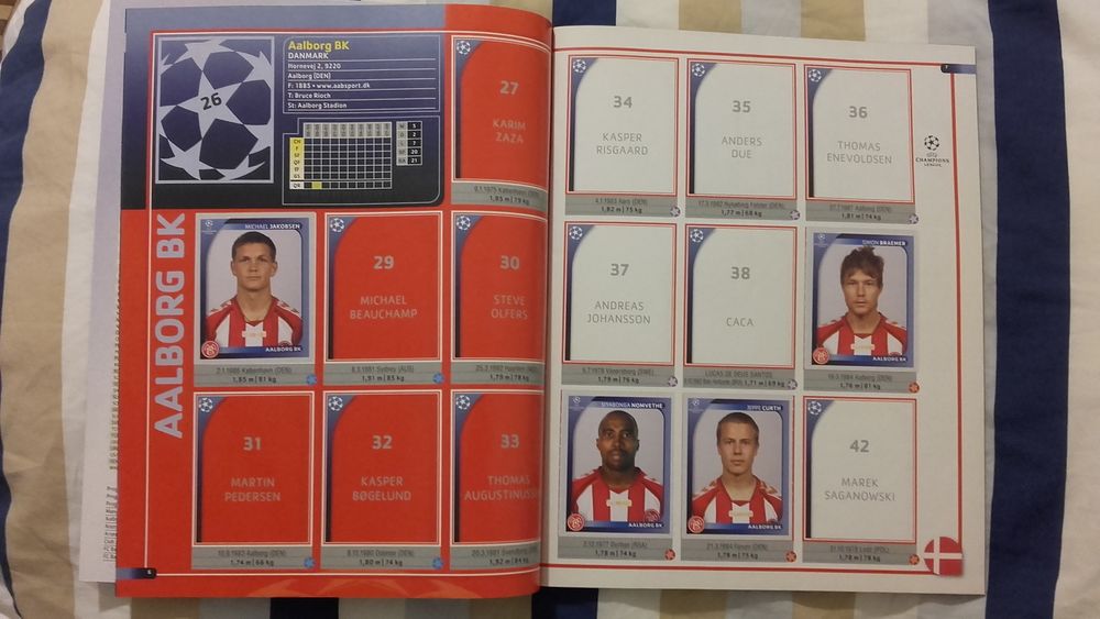 Album naklejki UEFA Champions League kolekcjonerski unikatowy rarytas