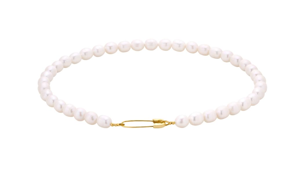 Naszyjnik Pearls Safety Pin