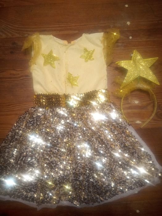 Сукня Зірочка з під'юпником для дівчаток в садочок на 98-116