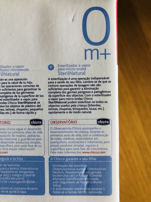 Esterilizador biberões para microondas