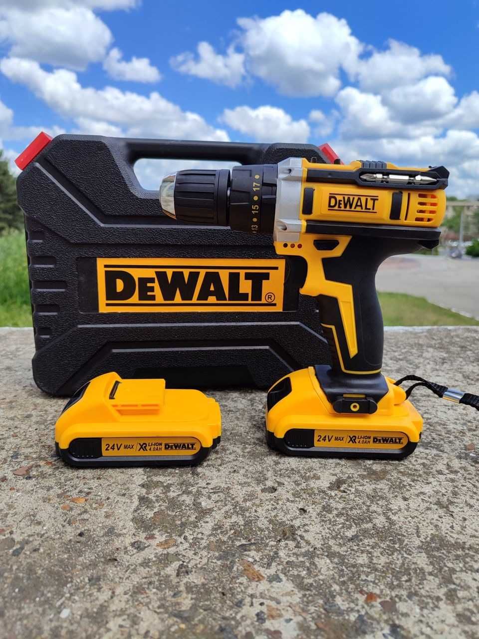 ‼️ Ударный шуруповёрт DeWalt 24v. 2️⃣ аккумулятора. Шурупокруп девольт