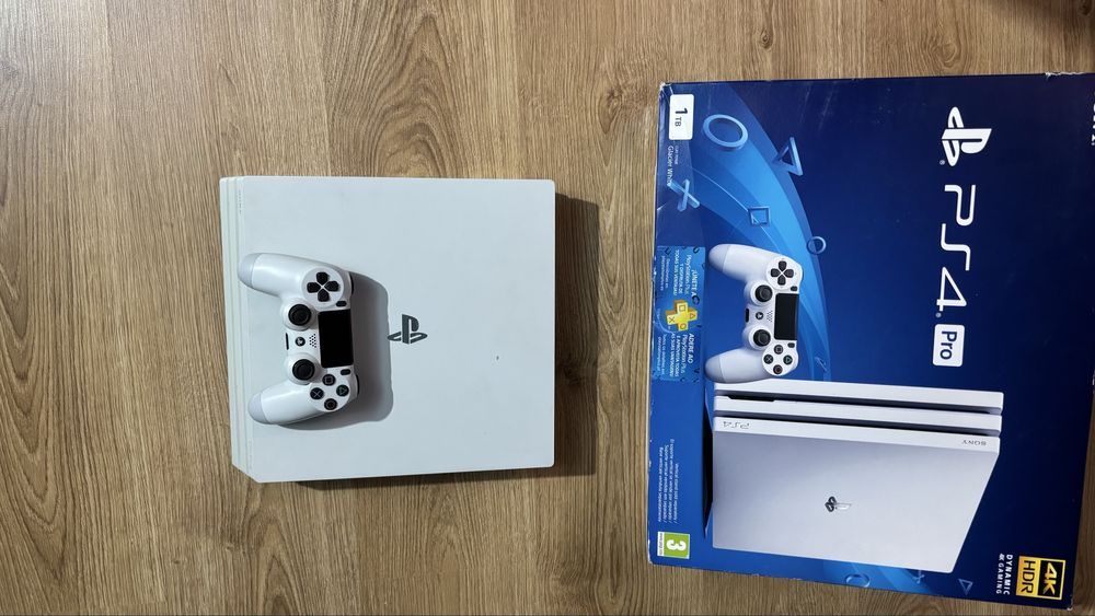 Ps4 pro com caixa e comando