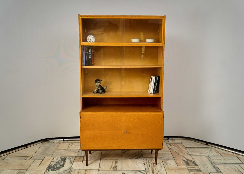 Biblioteczka / regał Vintage UP ZAVODY Czechosłowacja lata 70