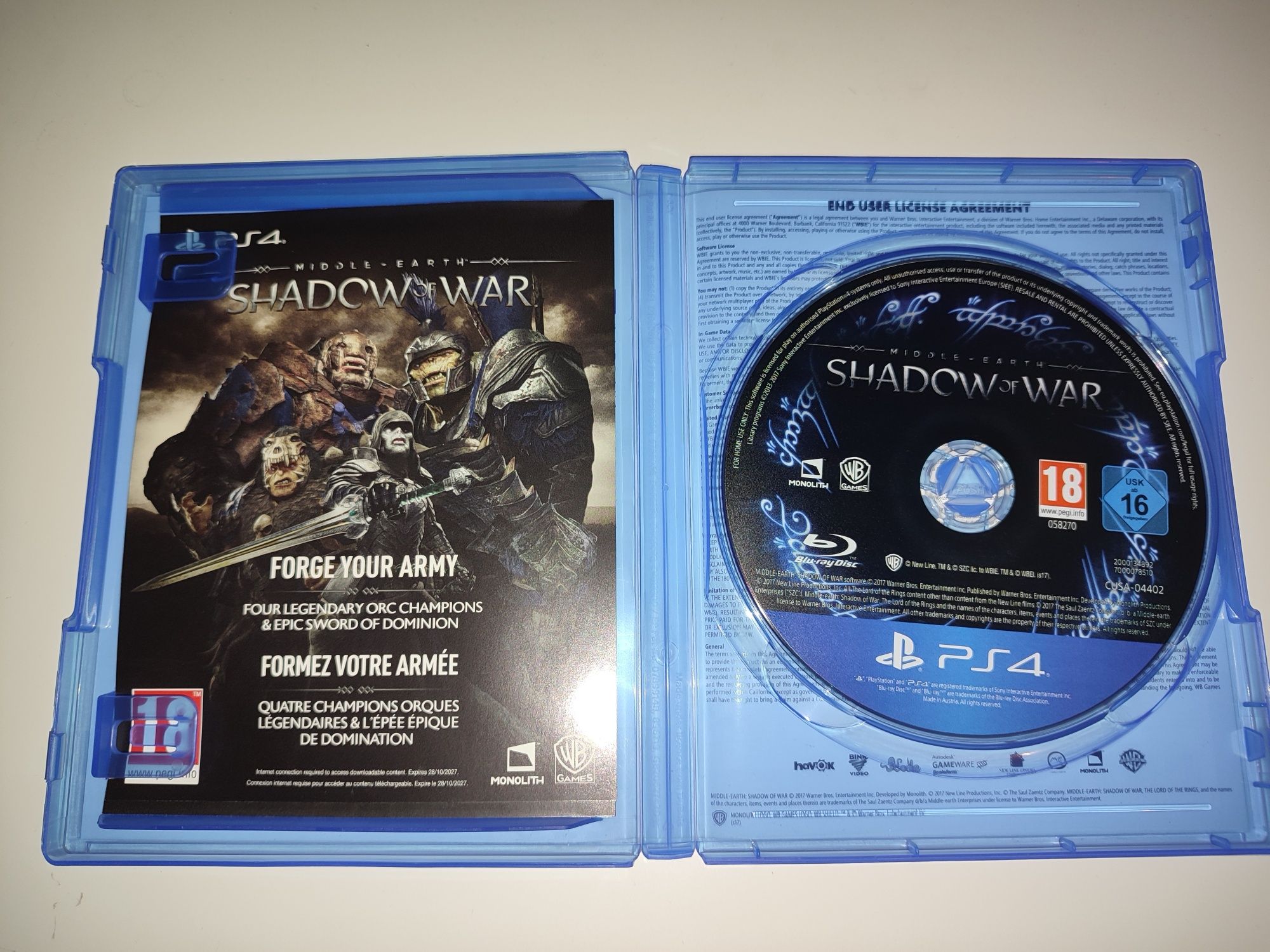 Gra Ps4 Shadow of War Silver Edition gry PlayStation 4 Hit Mafia Thief