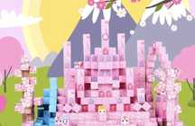 Конструктор магнітний майнкрафт, рожевий конструктор, Minecraft