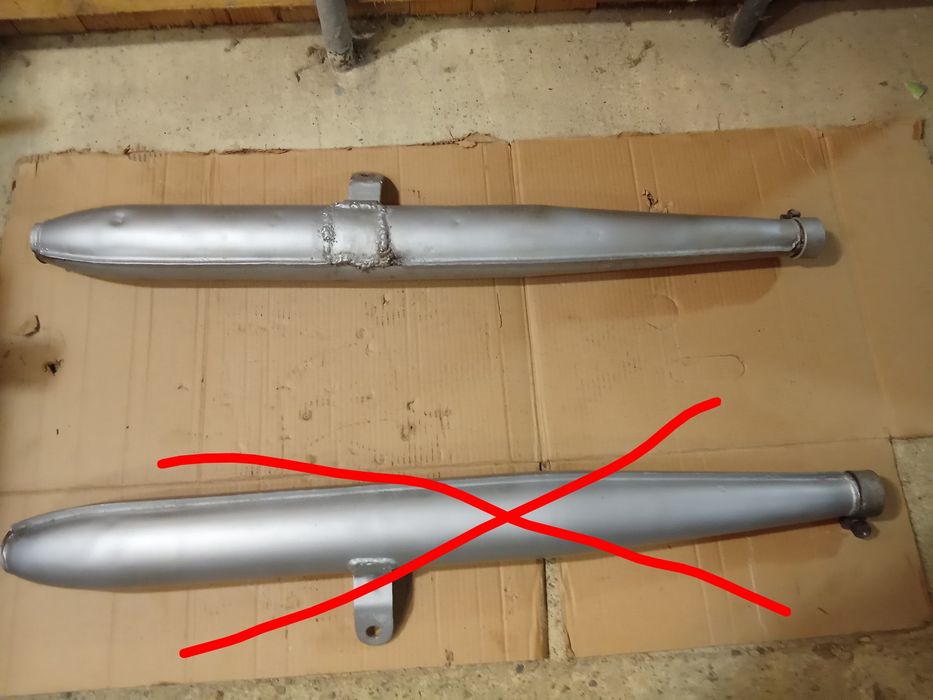 Вихлопні труби мотоц  Урал