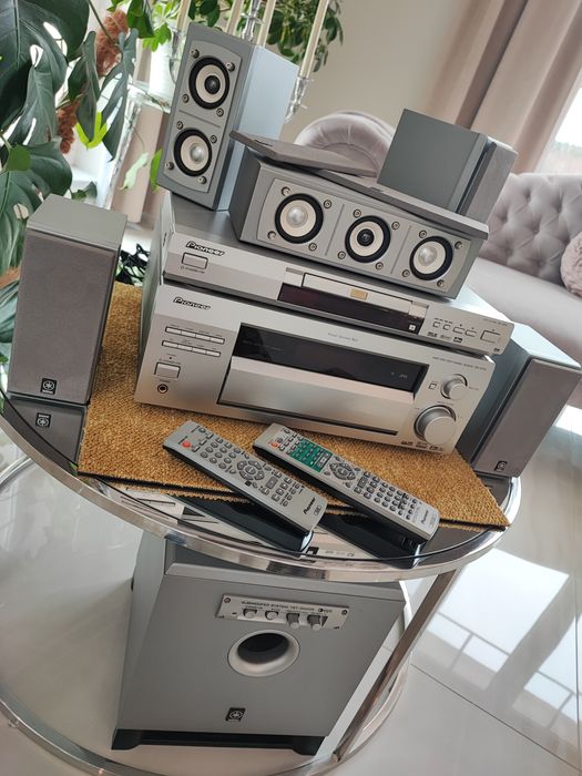 Duży zestaw kina domowego 5.1 - Yamaha, Pioneer DVD + amplituner, mega