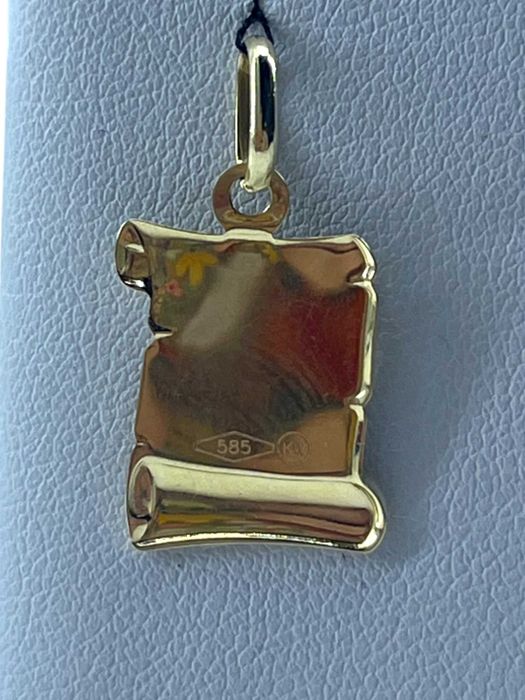 Złota zawieszka Znak Zodiaku Bliźnięta P: 585 G: 0,89