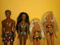 Zestaw 2 czarnoskóre barbie Tropical Splash Mattel (Steven+Christie)