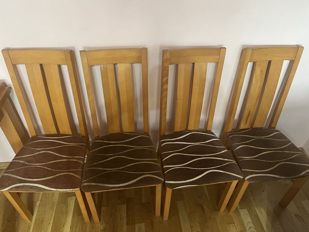 Stół 160/80 + 4 krzesła (komplet)
