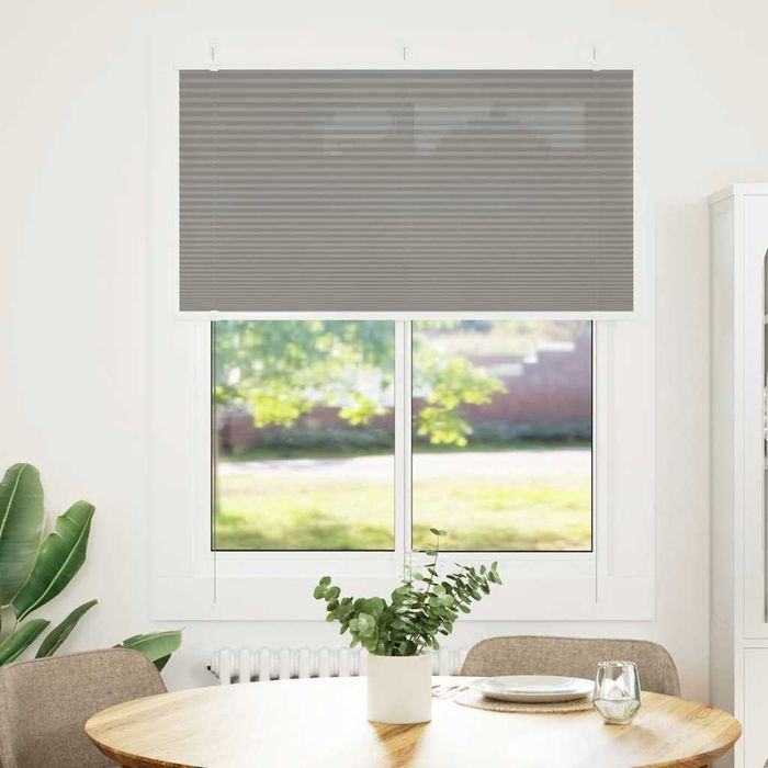 Vidaxl Roleta Plisowana Antracytowa 110X100Cm Szerokość Tkaniny
