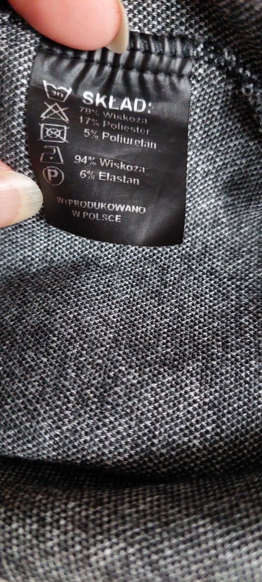 Sukienka ciepła w kratę