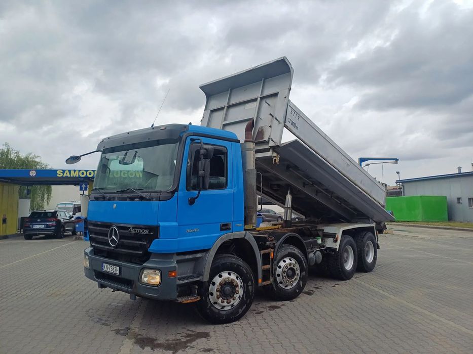 Mercedes-Benz Actros Mp2 wywrotka 8x4 hydroburta ZADBANA  Mercedes Actros Mp2 410 wywrotka hydroburta 8x4 Dobrze utrzymany
