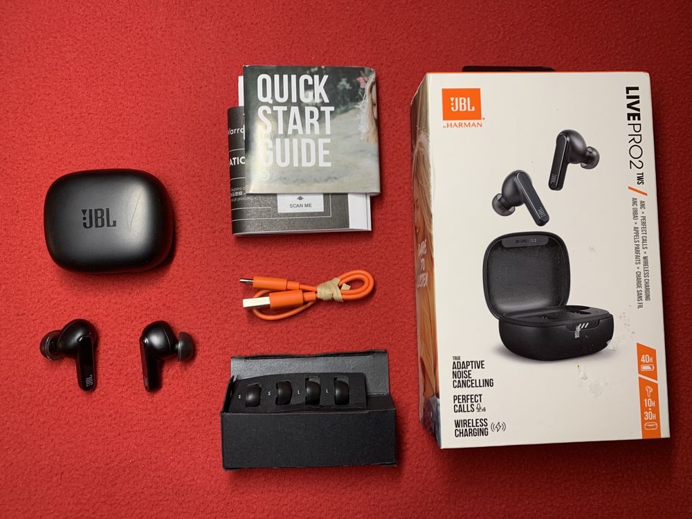 Słuchawki bezprzewodowe JBL Live Pro 2 TWS - czarne + GRATIS